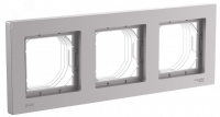 ATLASDESIGN AQUA рамка трехпостовая, IP44, АЛЮМИНИЙ Systeme Electric ATN440303