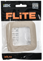 FLITE ARTISTIC Рамка 1-местная РУ-1-А-ФлЛ льняной IEK FI-M12-31-20-K88