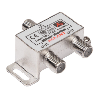 Делитель ТВ х 2 + 3шт. F BOX 5-1000 МГц Silver, REXANT 05-6101 etm05-6101