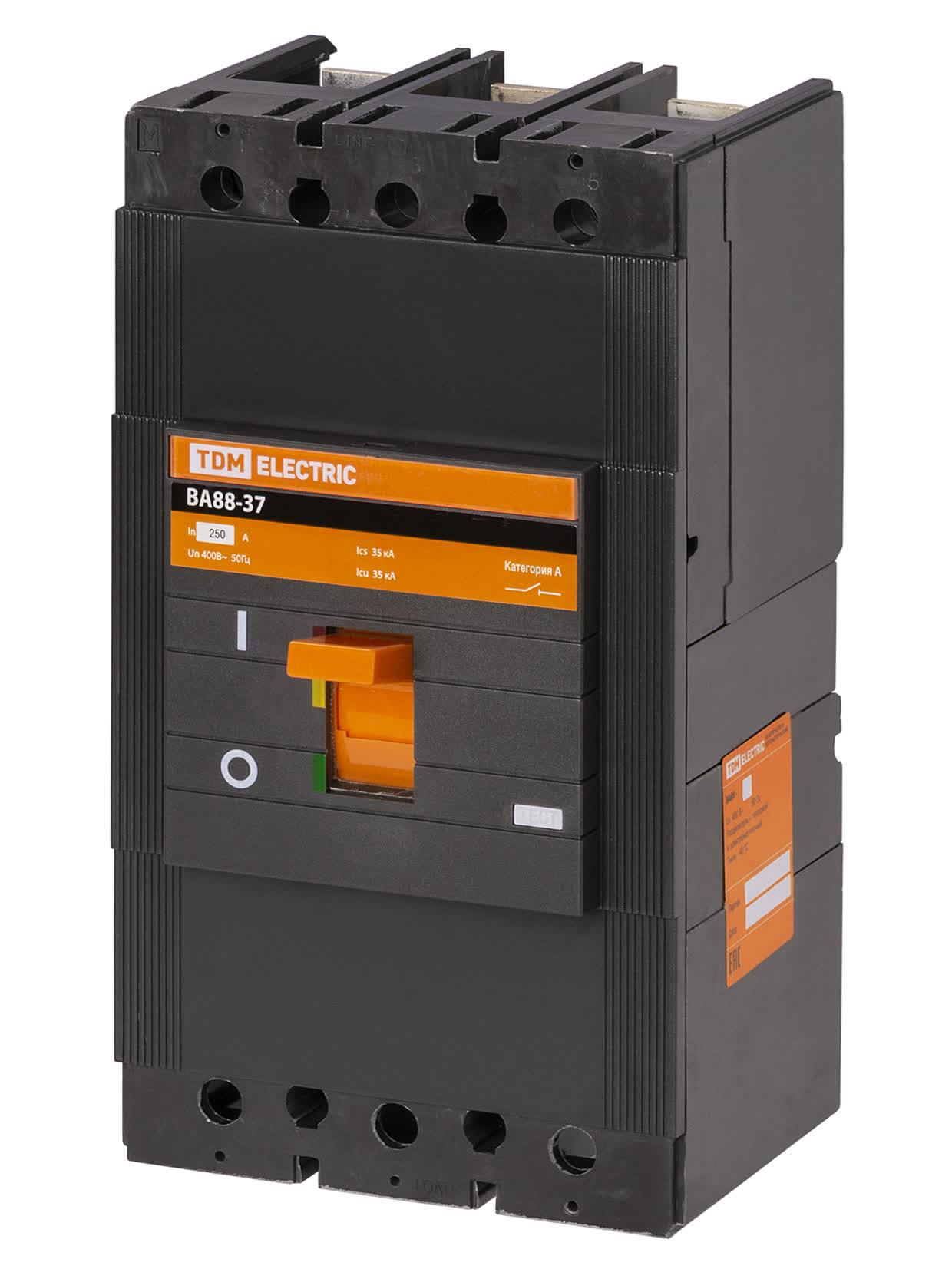 Выключатель автоматический ВА88-37 3Р 250А 35кА TDM ELECTRIC SQ0707-0018