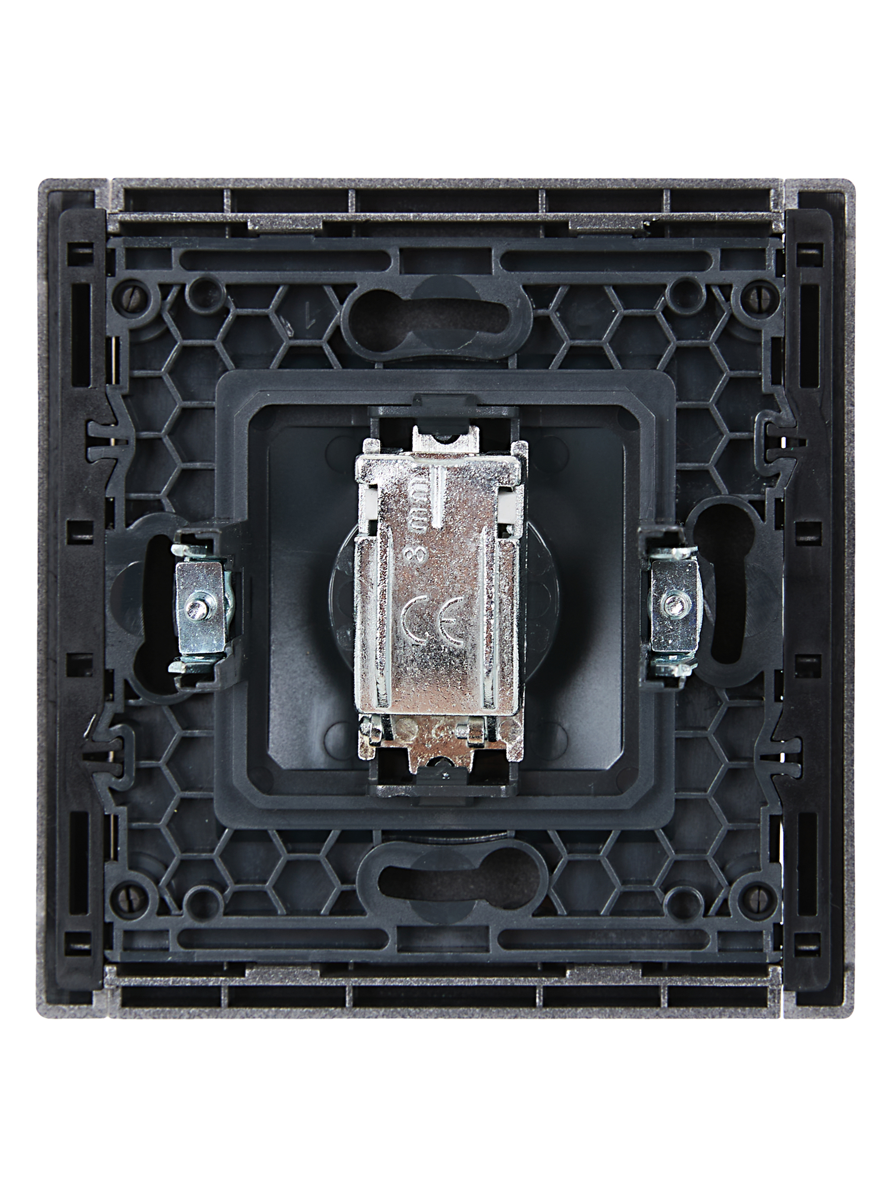 FORTE&PIANO Розетка TV оконечная FP528 сталь IEK FP-A10-O-K46