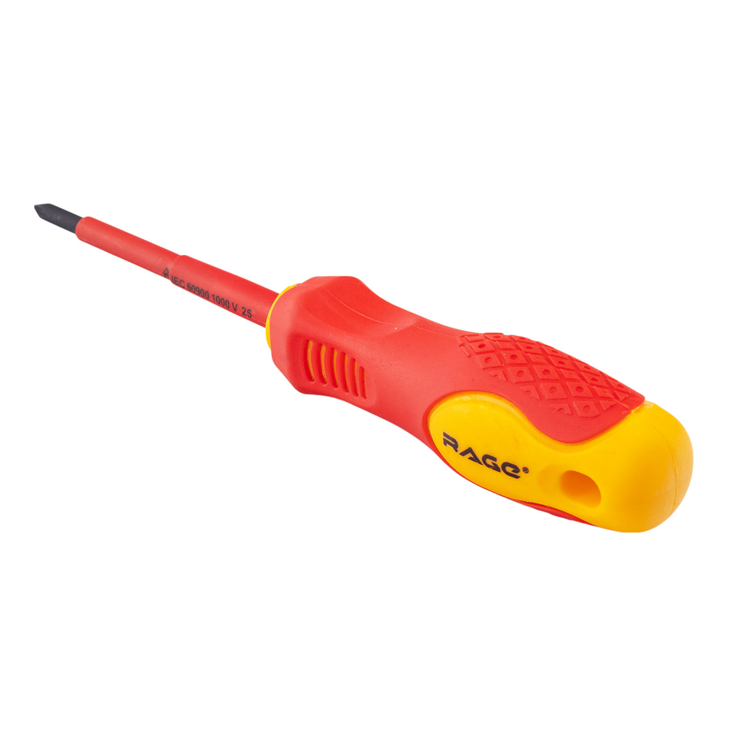 Отвертка диэлектрическая крестовая VDE PH1 x 80 Rage 397019