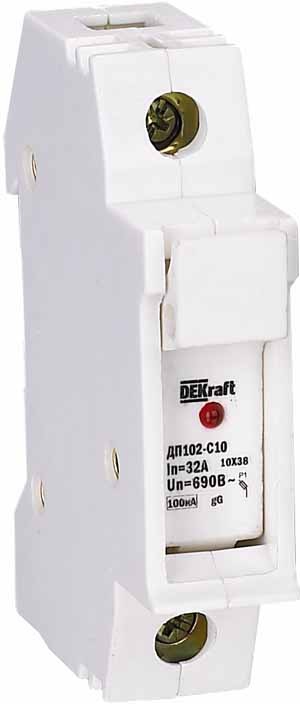 Вставка Держатель ДП-102-1P С10 1PА Dekraft 21383DEK