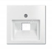 BASIC 55 Накладка на розетку телефонно-компьютерную 1 пост белая ABB 1803-94-507 2CKA001753A0096