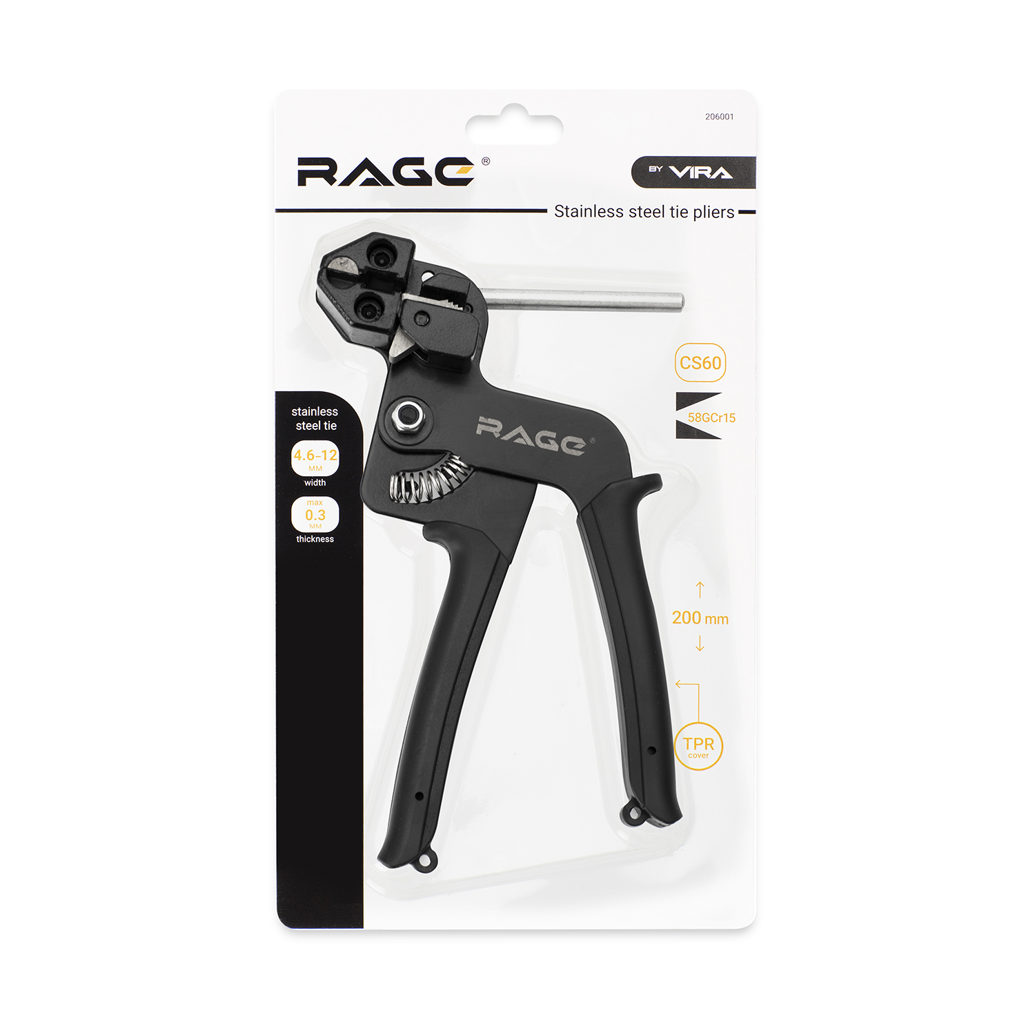 Инструмент для монтажа стальных стяжек Rage 206001