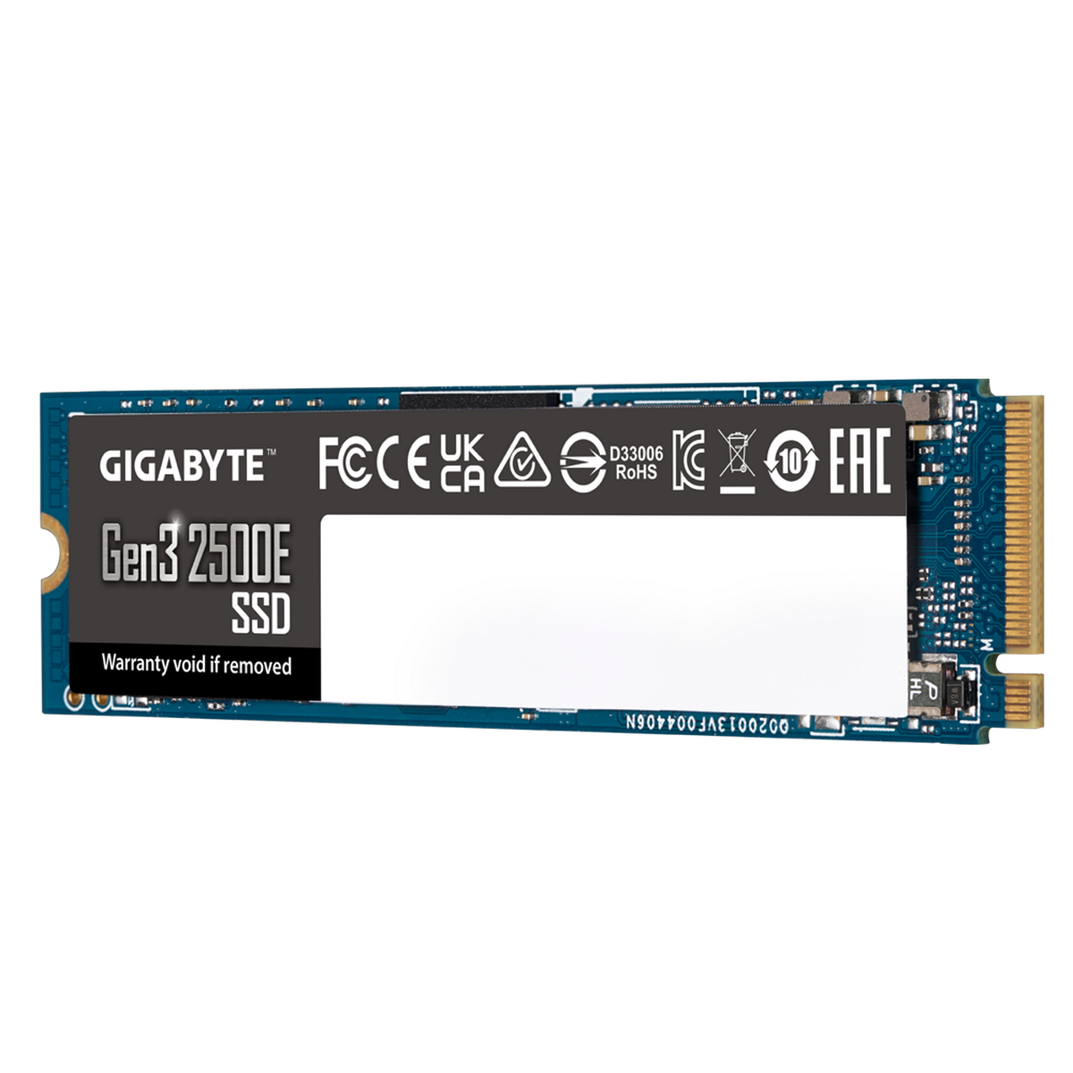 Накопитель SSD M.2 2280 500GB Gen3 2500E, PCIe 3.0x4, NVMe 1.3 GIGABYTE G325E500G 112617