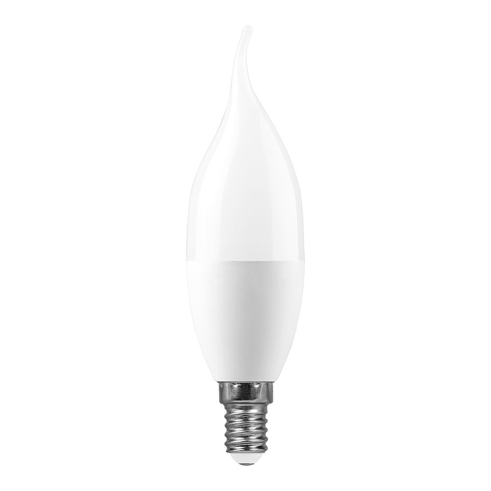 Лампа светодиодная LED 11вт Е14 белый матовая свеча на ветру FERON LB-770 25490 25940