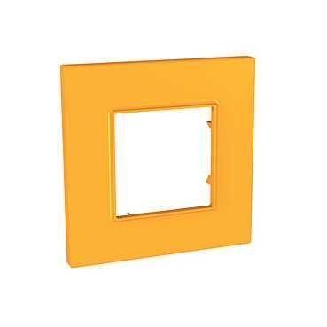 UNICA QUADRO Рамка 1 пост оранжевая Schneider Electric MGU4.702.29