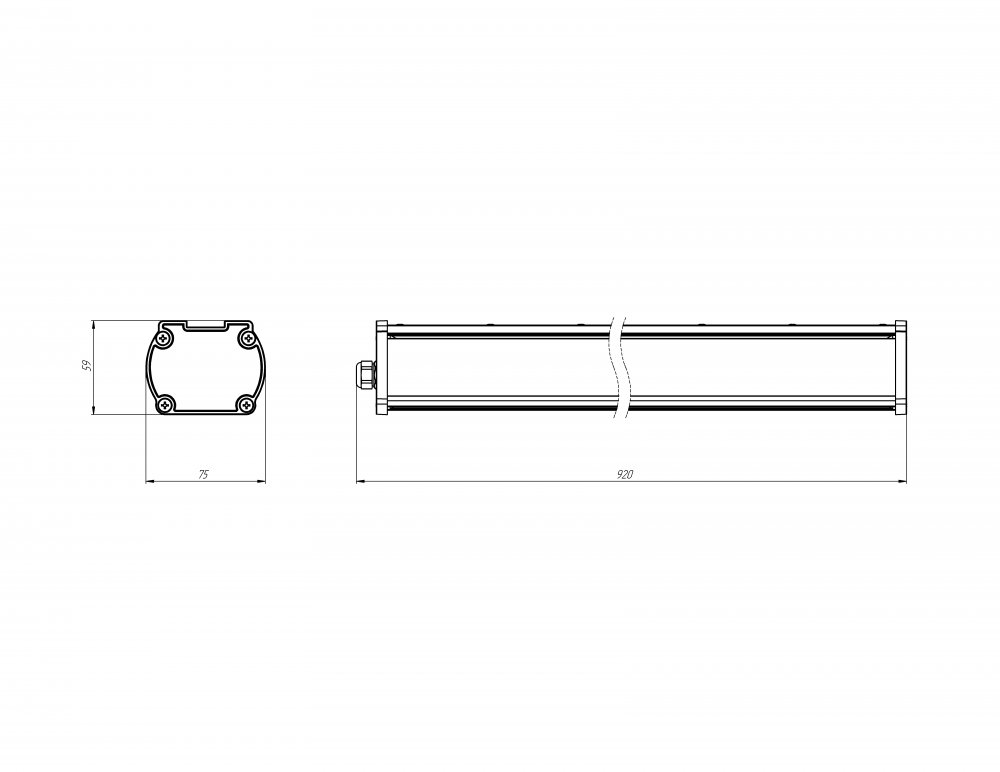 Светильник Piton 70/8800 Д прозрачный 5K DIORA DP70D-PZ-5K DP70D-PZ-5K*