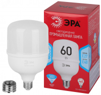 Лампа светодиодная LED 60 Вт 5800Лм 4000К T120 нейтральный E27/E40 (переходник) 150-275В LED POWER T120-60W-4000-E27/E40 Red Line ЭРА Б0063841