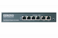 Коммутатор неуправляемый 6 портов RJ4510 100 Мб/с PoE 80Вт SC&T SW-20600/A(80W) 00013428