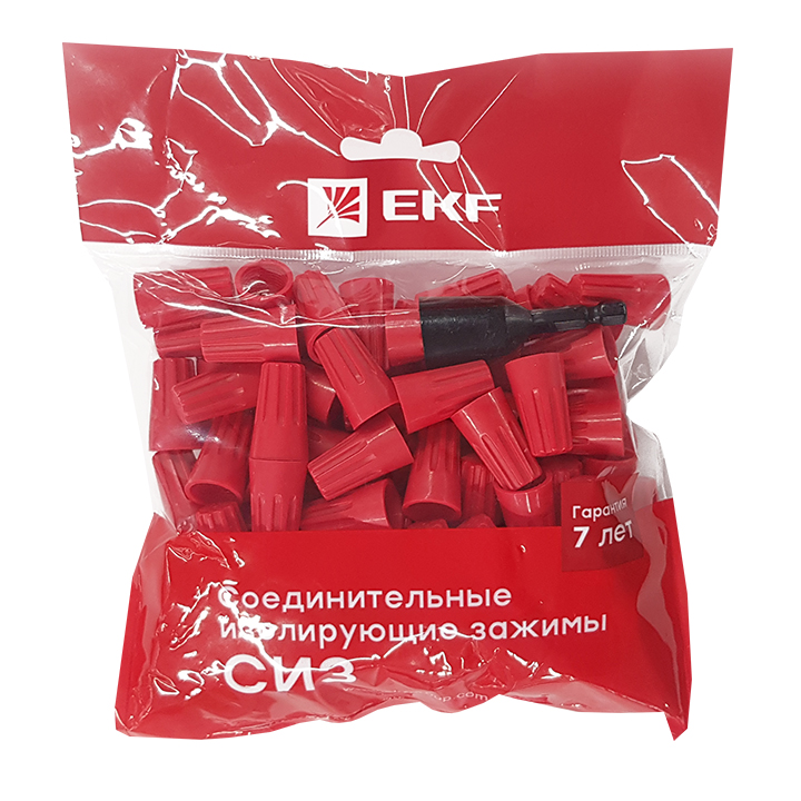 Скрутка СИЗ-5 3-17мм красная (100шт) EKF plc-cc-8