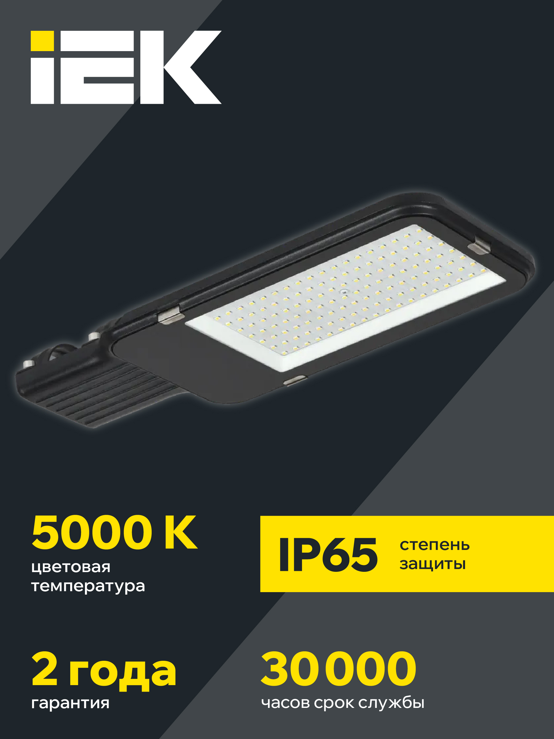 Светильник светодиодный консольный ДКУ 1013-100Д 5000К IP65 IEK LDKU1-1013-100-5000-K03