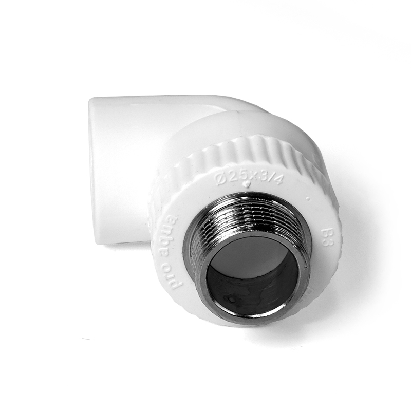 Угольник 32x1' НР комбинированный, полипропиленовый, белый PRO AQUA PA27018P