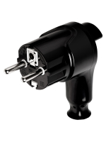 Вилка угловая c/з черная с кнопкой извлечения из сети 16А 250В TDM TDM ELECTRIC SQ1806-0399