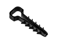Дюбель-хомут для плоского кабеля черный PCD-F 06x12-45-100BL PA6.6 Jazzway (100 шт/уп) Jazzway JazzWay 5055001