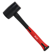 Киянка резиновая с фиберглассовой рукояткой    (450 г, черная, двухкомп. рукоятка) P.I.T. HHAF03-R016