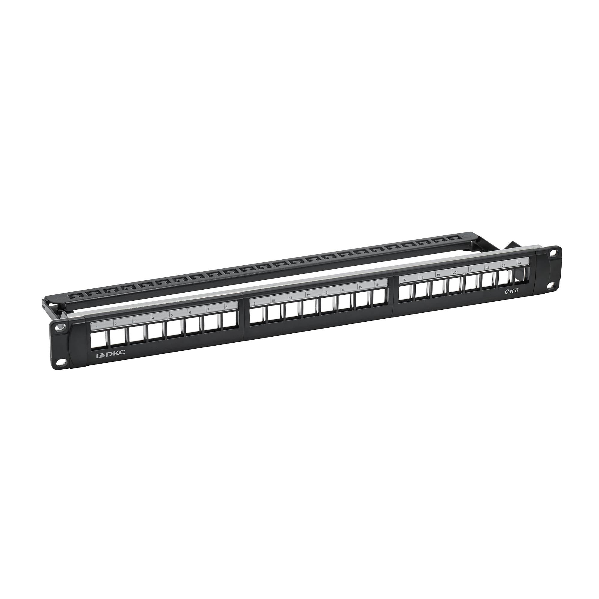 Патч-панель 191UCAT6 24 модуля RJ45 неэкранированная DKC RN6PPU24