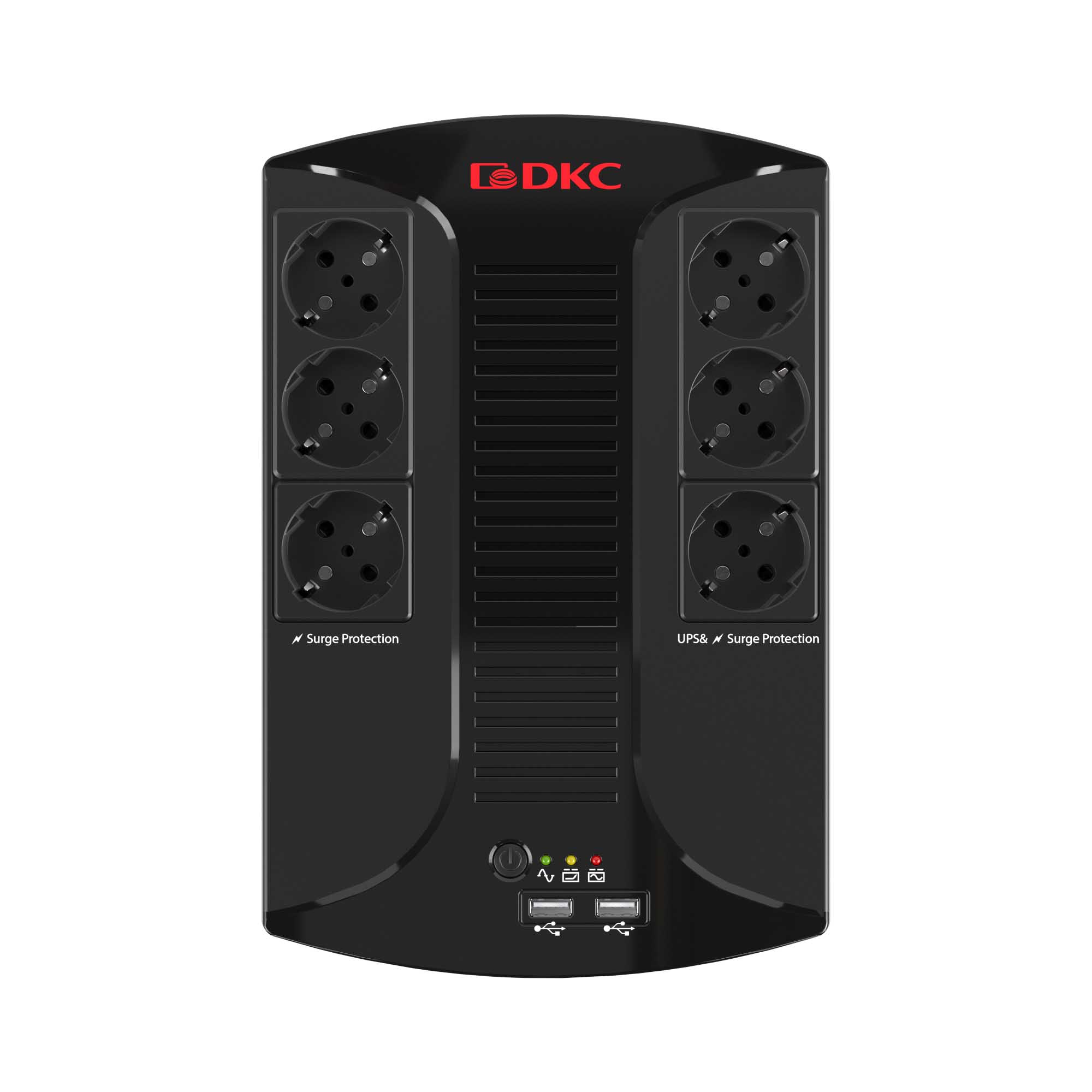 Источник бесперебойного питания line-interactive, Info PDU, 600 ВА/360 Вт, 1/1, 6xSchuko,  USB для зарядки (2), USB + RJ11, 1x7Aч DKC INFOPDU600