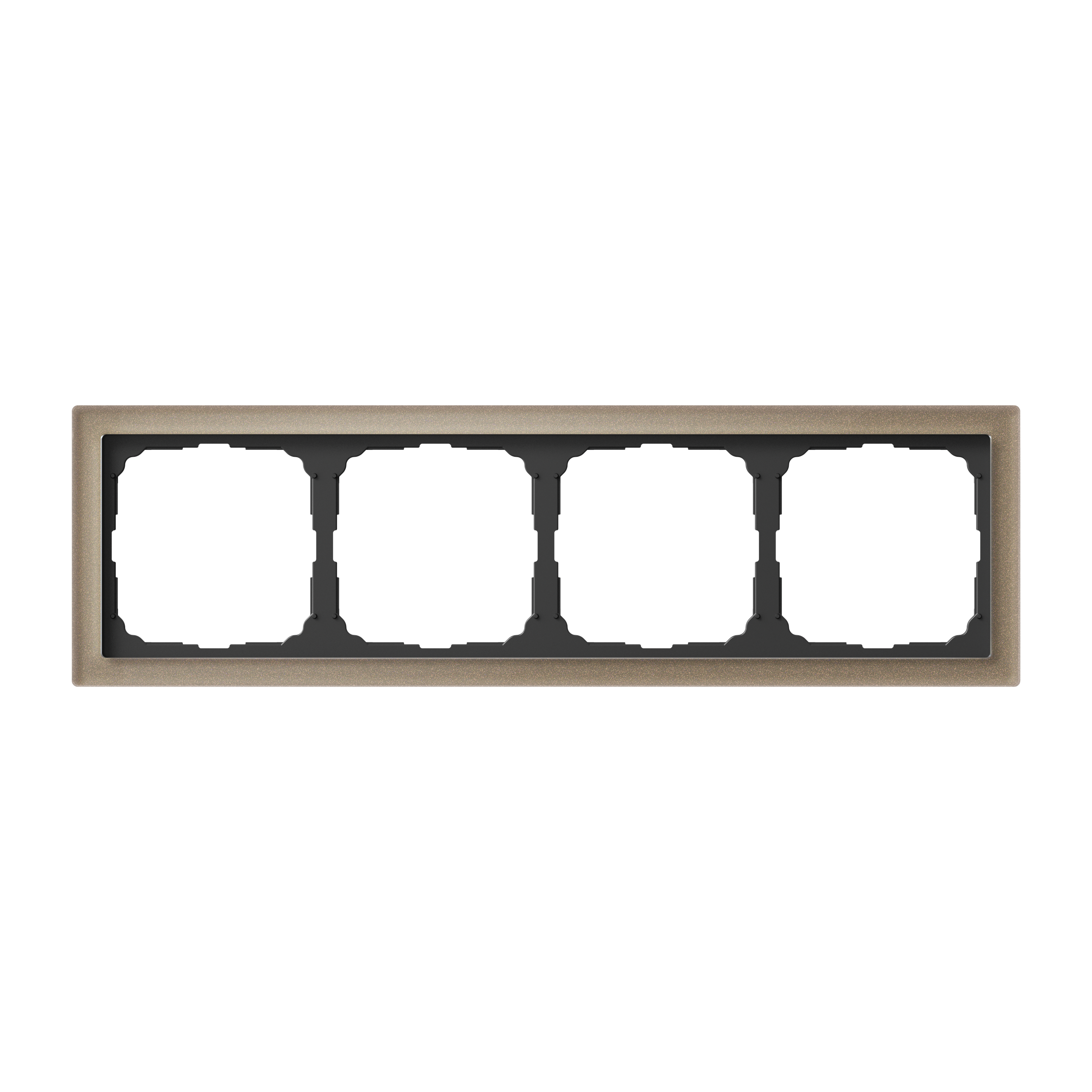 ARTGALLERY PURE 4-постовая РАМКА, ОРГАНИЧЕСКОЕ СТЕКЛО ШАМПАНЬ Systeme Electric GAL320504