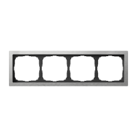 ARTGALLERY PURE 4-постовая РАМКА, МЕТАЛЛ АЛЮМИНИЙ Systeme Electric GAL312104