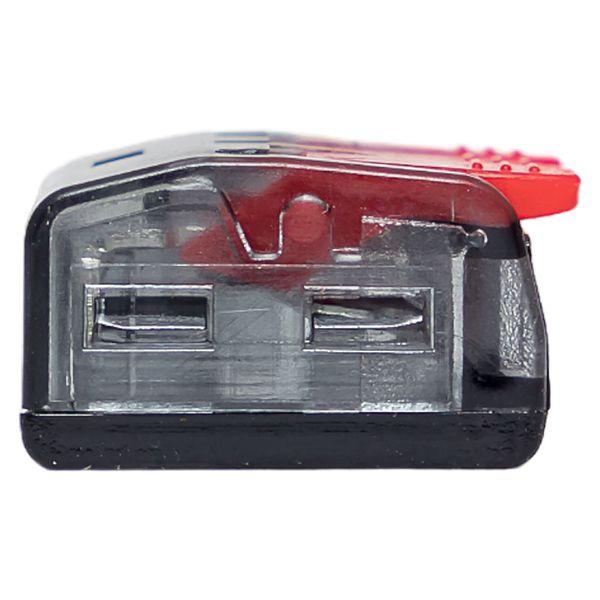 Клемма СМК 221-413 с рычагом 3 отверстия блистер (20шт.) EKF plc-smk-221-413b-20