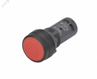 Кнопка моноблочная 22мм красная с фиксацией, пластик, 1НЗ, IP65 SB7 Systeme Electric SB7NH42