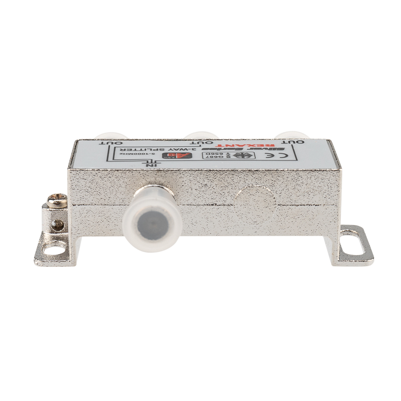Делитель ТВ х 3 + 4шт. F BOX 5-1000 МГц Silver, REXANT 05-6102