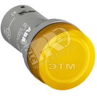 Лампа CL2-523Y желтая со встроенным светодиодом 230В AC ABB 1SFA619403R5233