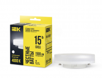 Лампа светодиодная T75 таблетка 15Вт 230В 4000К GX53 IEK LLE-T80-15-230-40-GX53