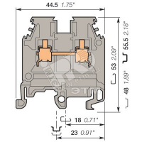 Клемма винтовая 2.5 мм.кв оранжевая MA2.5/5 ABB 5075R2000        1SNA105075R2000
