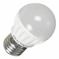 Лампа светодиодная LED 6вт E27 теплый матовый шар ОНЛАЙТ 71645 19212