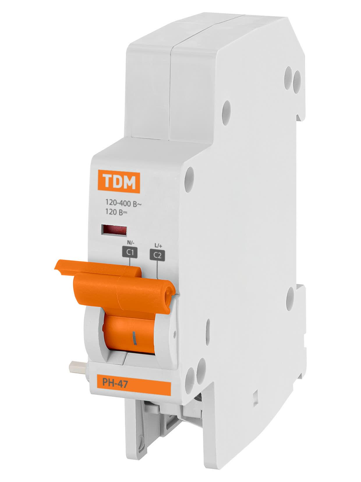 Расцепитель независимый РН47 на DIN-рейку TDM ELECTRIC SQ0206-0198