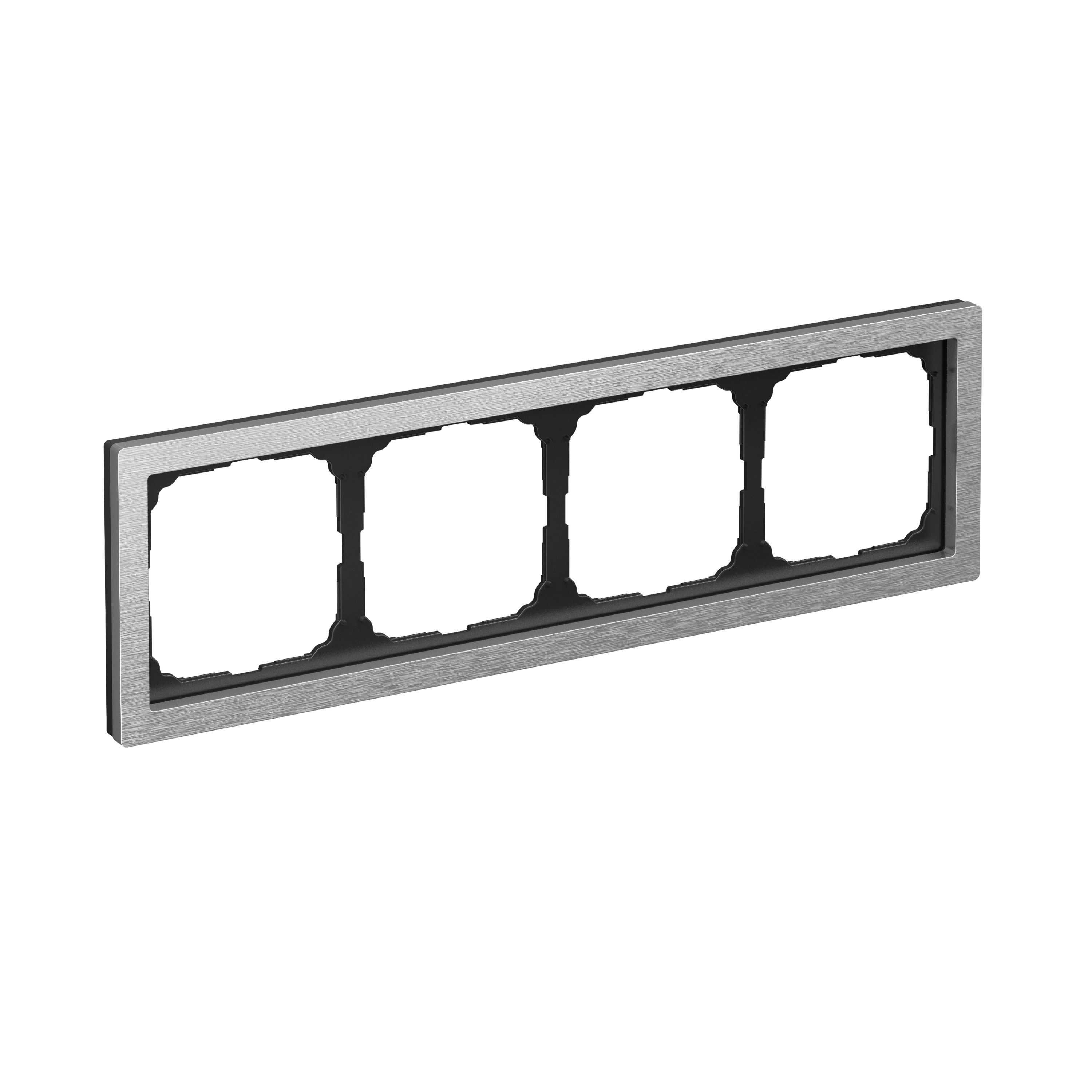 ARTGALLERY PURE 4-постовая РАМКА, МЕТАЛЛ АЛЮМИНИЙ Systeme Electric GAL312104