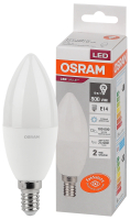 Лампа светодиодная LED 10 Вт E14 6500К 800Лм свеча 220 В (замена 75Вт) OSRAM LEDVANCE 4058075579262