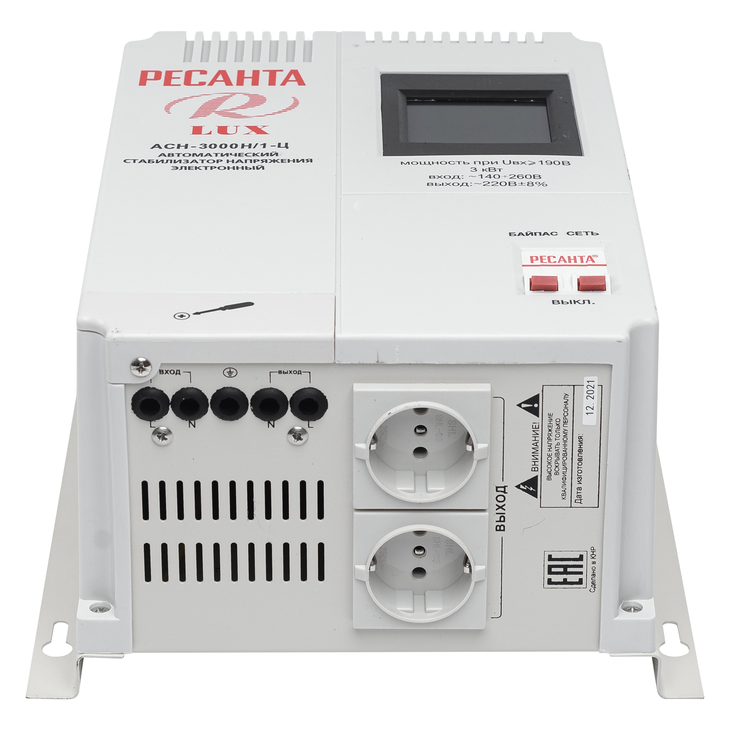 Стабилизатор АСН-8000 Н/1-Ц Ресанта 63/6/17