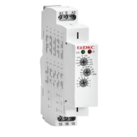 Реле времени многофункциональное, конфигурация контакта 1CO, AC/DC 12-240 В DKC DRM-TM-1-240