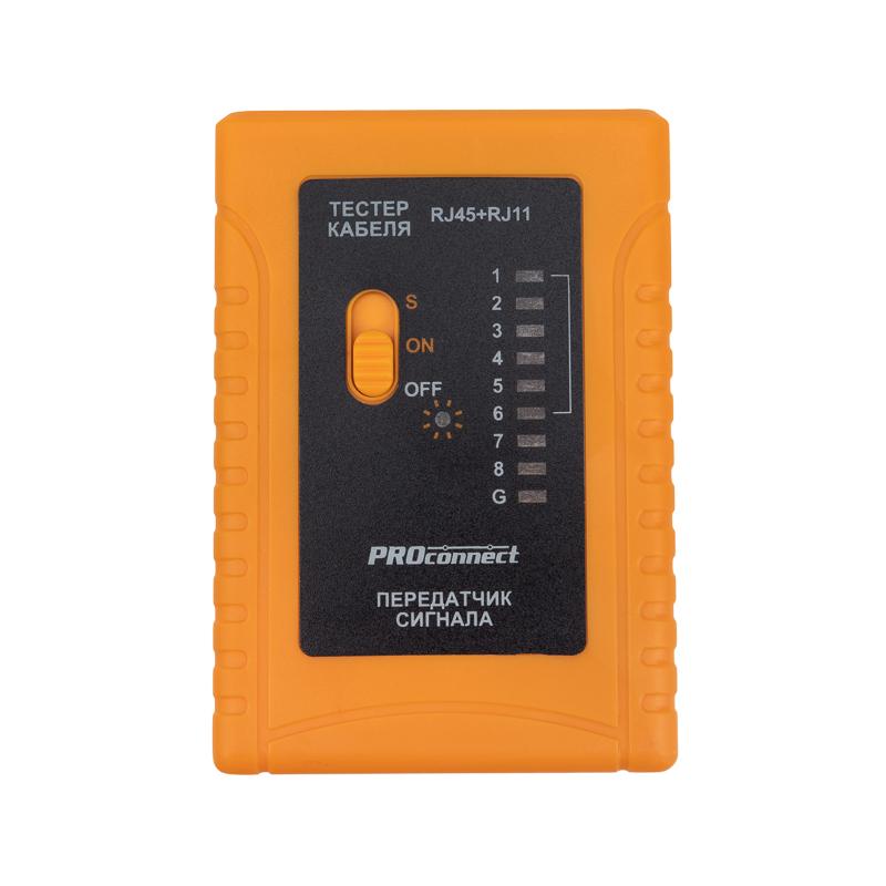 Тестер кабеля RJ-45+RJ-11 468 PROconnect REXANT 12-1006-4