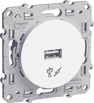 ODACE Розетка USB белый Schneider Electric S52R408