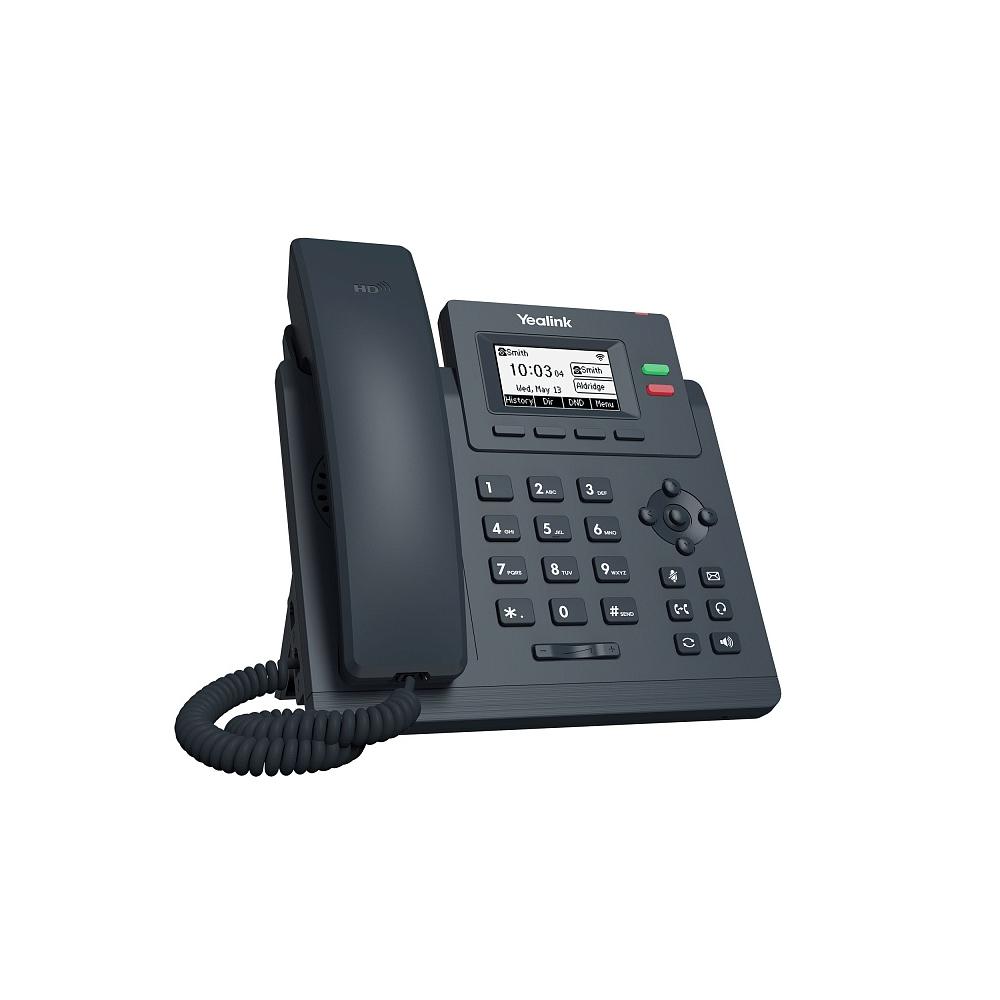 Телефон IP начального уровня  с 2-мя линиями, поддержка PoE Yealink SIP-T31W