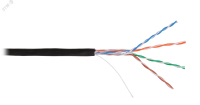 Витая пара СORDLINE U/UTP 5e Сu 4х2х0.48 PE OUT MID черный 305м Cordline CL-CuO5E04U-048SO-LDPE-BL-305 УТ-00000445