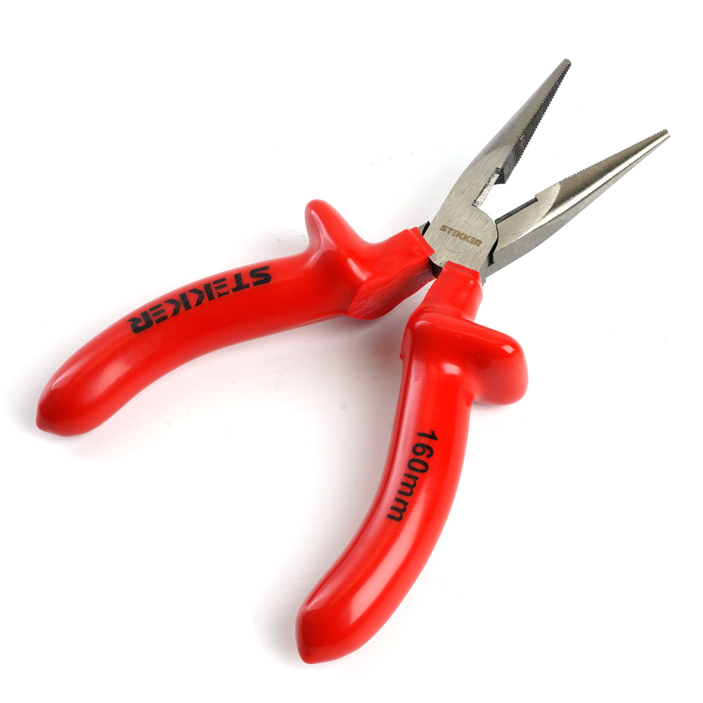Длинногубцы диэлектрические 160мм STEKKER PLE2-160-S 39777
