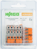 Клемма 5x0.2-4.0мм (6шт) WAGO 221-415-6 2562