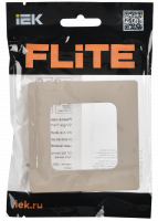 FLITE CLASSIC Рамка 1-местная РУ-1-К-ФлЛ льняной IEK FI-M12-32-20-K88