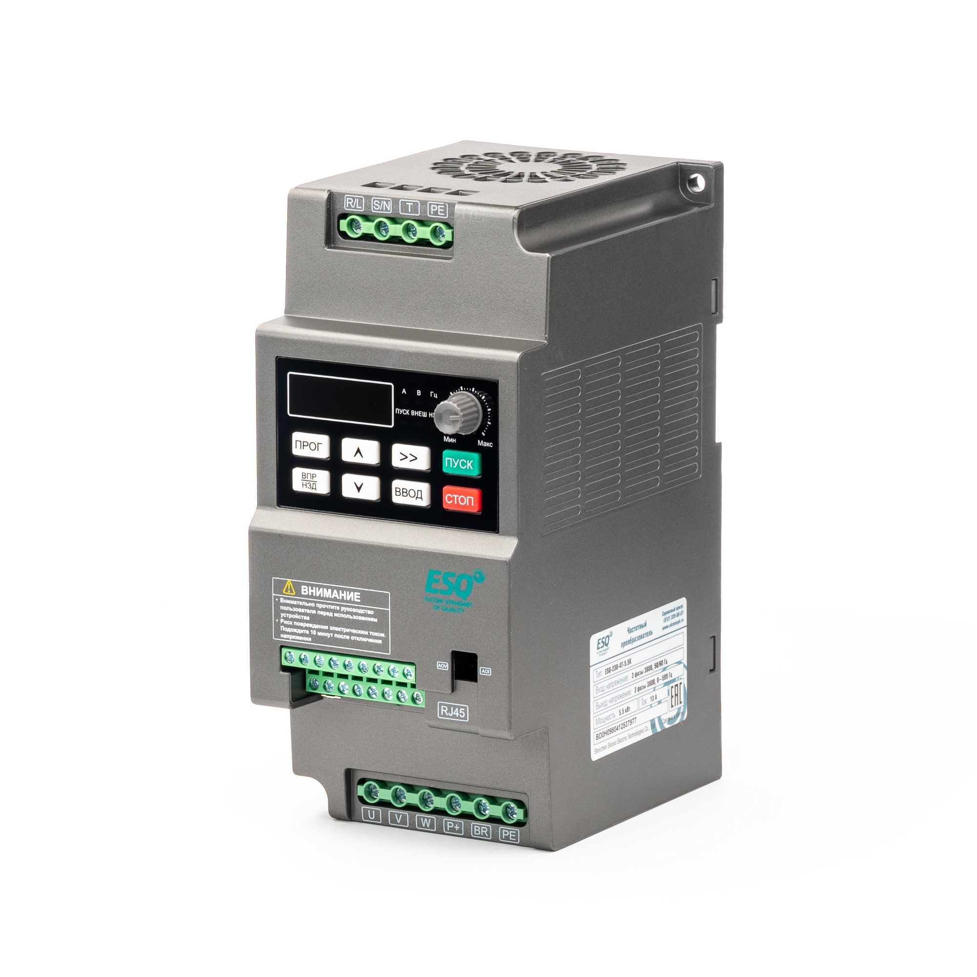 Преобразователь частоты 3ф ESQ-230-4T-5.5K 5.5 кВт 380В 08.04.304427