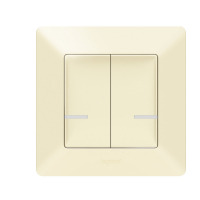 Valena Life with NETATMO  Умный беспроводной выключатель 2-клавишный. Цвет Слоновая кость Legrand 752287