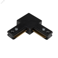 Коннектор черный (пластик) L- обр. PTR P CL-BL JazzWay 5052116