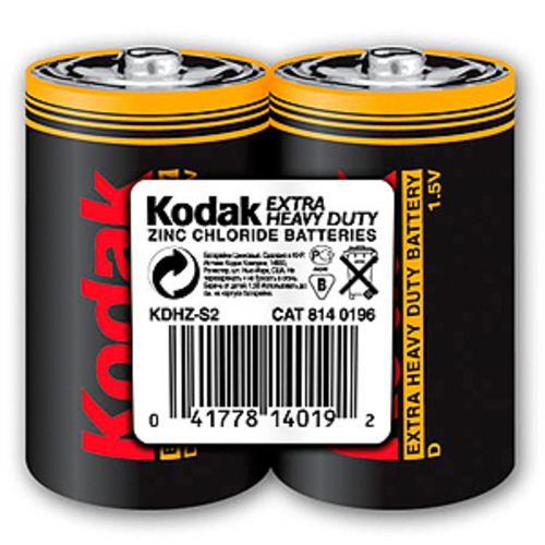 Батарейка R20-2S SUPER HEAVY DUTY Zinc [KDHZ 2S] (24/144/5616) KODAK Б0005138