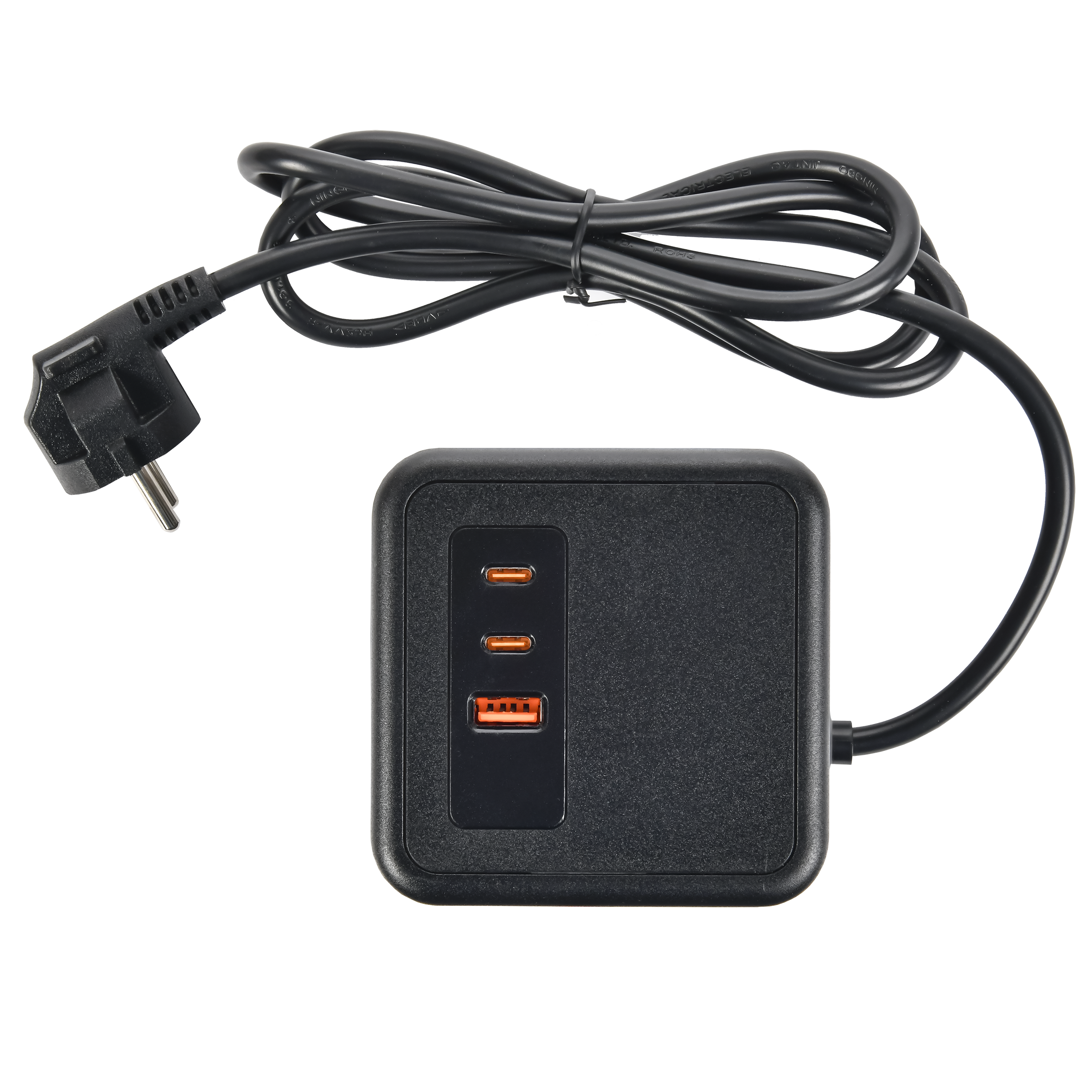 DOMINIC Удлинитель У08K 8 мест 2P+PE 1,5м 3х1,0мм2 16А/250В USB A+C 20Вт черный IEK DN-YP30-16-08-01-ZKU-K02