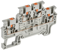 Колодка клеммная CP-ML 2 ур. 2,5мм2 серая IEK YCT23-00-2-K03-002